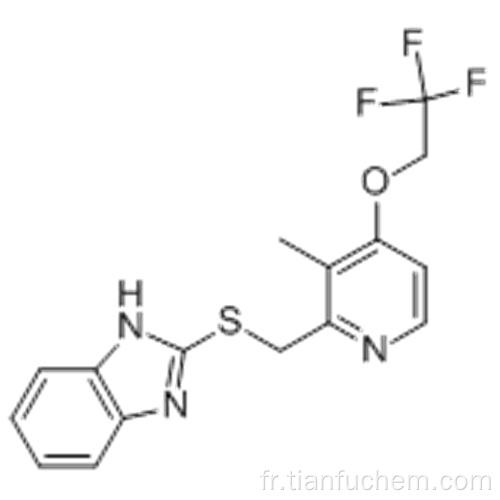 1H-benzimidazole, 2 - [[[3-méthyl-4- (2,2,2-trifluoroéthoxy) -2-pyridinyl] méthyl] thio] - CAS 103577-40-8